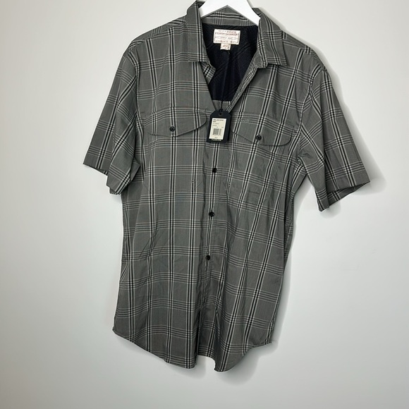 NWT Size Large Filson Plaid Gray Button Down Fishing Hunting Outdoor Gift - Picture 3 of 11